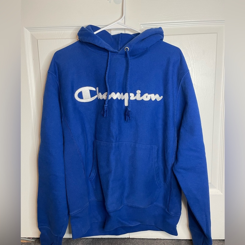 Blue Champion Hoodie Men’s Medium